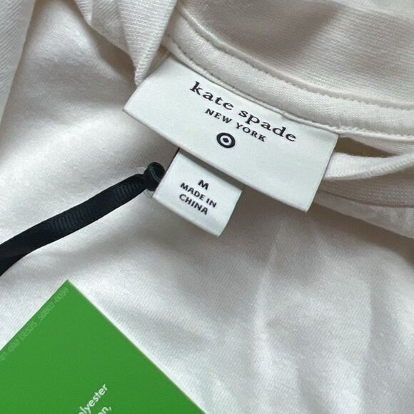 Kate Spade Cream and Orange Short Sleeve Tee - Picture 3 of 5